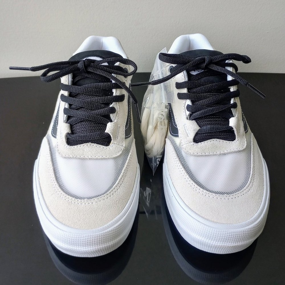 Vans Men's Wayvee Suede Mesh Sneaker in Nice Marshmallow / White - Picture 4 of 14